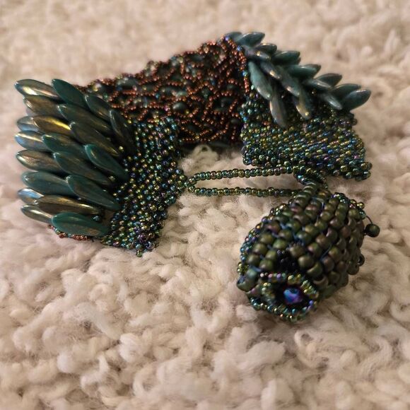 Snake Bracelet Beaded Unique - Picture 8 of 11